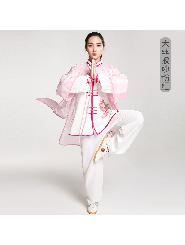 健道 超薄舒适 高档天丝披纱 晨练武术太极服 