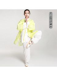 健道 超薄舒适 高档天丝披纱 晨练武术太极服 