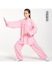 健道  高品质亚麻晨练服 天然透气舒适亚麻太极服